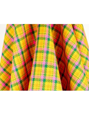 Fabric Wool Suiting - Lemon Bomb - in Balenciaga style