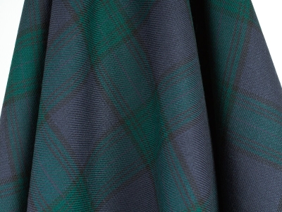 Suit wool - twill weave - Plaid in Ralph Lauren style