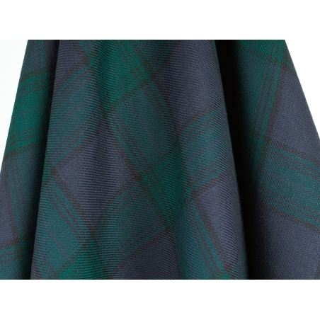 Anzugwolle - Twill-Webung - Ralph Lauren-Stil Karomuster