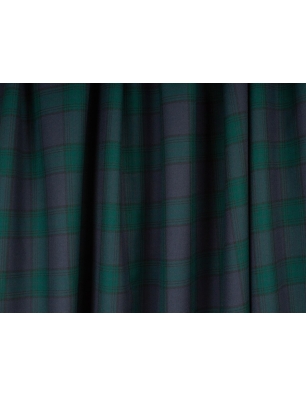 Stoff Wollanzug - Twill-Webart - Ralph Lauren Stil Karomuster