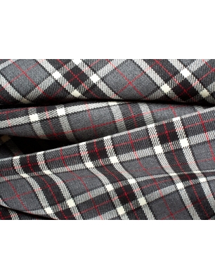 Kostymull - twill väv - tartan i Dior-stil