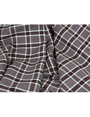 Kostymull - twill väv - tartan i Dior-stil