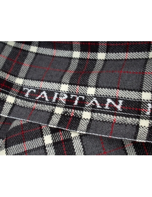 Wollkostümstoff - Twill-Webart - Tartan im Dior-Stil