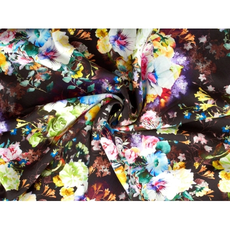 Matte Viscose Fabric - Flower Bomb