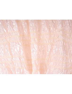 Tissu Satin de soie avec effet CRINK - perle