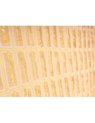 Țesătura Jacquard semnată - Finestrelle cu fundițe - în stil Versace