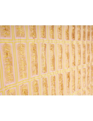 Jacquard fabric signed - Finestrelle con fiocchi - in Versace style