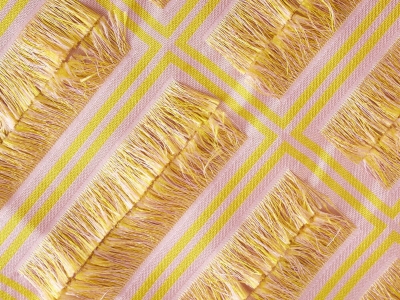 Jacquard signé - Finestrelle avec des nœuds - dans le style Versace