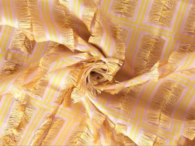 Jacquard fabric signed - Finestrelle con fiocchi - in Versace style