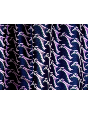 Jacquard fabric signed - Uccelli - in Gucci style