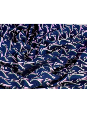 Jacquard fabric signed - Uccelli - in Gucci style