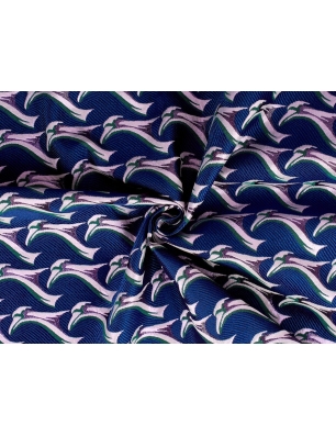 Jacquard fabric signed - Uccelli - in Gucci style