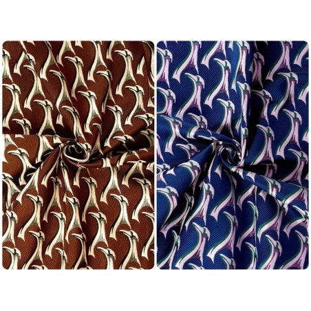 Țesătura Jacquard semnată - Uccelli - în stilul Gucci