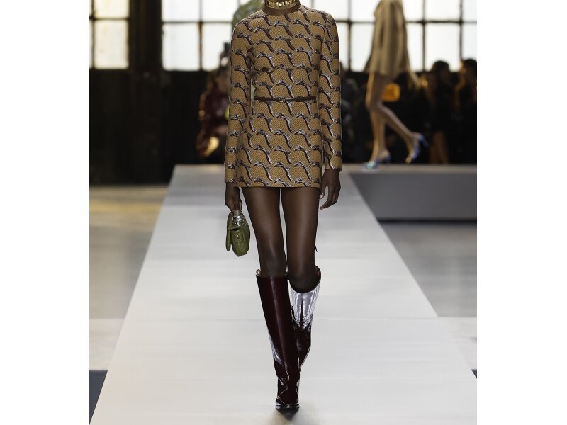 Υπογεγραμμένο ζακάρ - Uccelli - στο στυλ Gucci