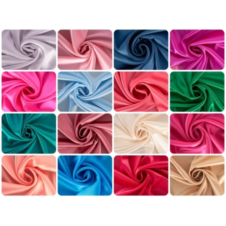 Tessuto Satinato di seta con elastan 23 momme - gamma di colori