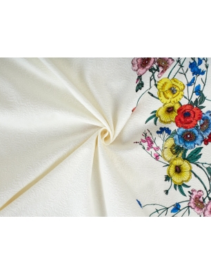 Bawełna z elastanem - splot żakardowy - wzory