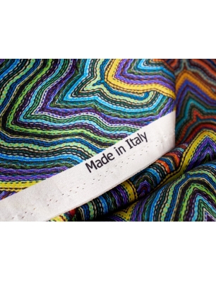 Tkanina jedwabna - print w stylu Missoni