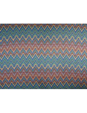 Tkanina jedwabna - print w stylu Missoni