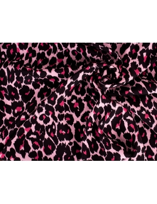 Tkanina jedwabna - Pink panter