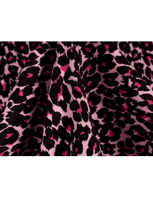 Tkanina jedwabna - Pink panter