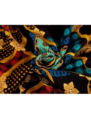 Tissus en soie signés - Motif mixte - dans le style de Versace
