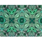 Soie signée - Kaléidoscope vert - dans le style de Cavalli - rapport