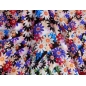 Silk signed - Daisies - in Missoni style