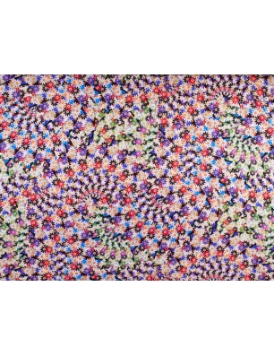 Tkanina jedwabna - Daisies - w stylu Missoni