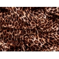 Seidenstoff signiert - Panthermuster auf Beige Seidenstoff signiert - Panthermuster auf Beige