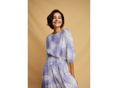 Seta firmata - organza con motivo - colori