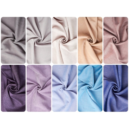 Stoff Leinen mit Seide - Luxuriöser Sommerstoff - Farben