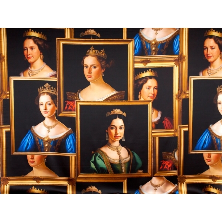 copy of Seda assinada - A rainha da seda - no estilo Dolce&Gabbana