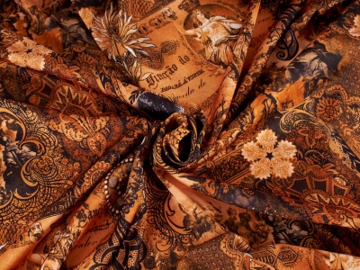 Tissu Satin pour robe - Retro dinero