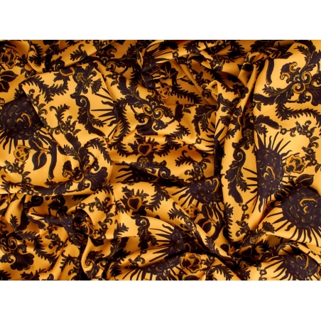 Satynă pentru rochie - Sunshine - în stilul Dior
