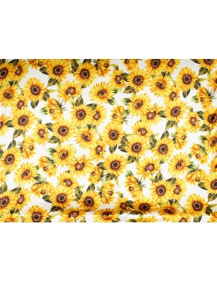 Tkanina jedwabna - Girasoli - w stylu Dolce&Gabbana - kolory