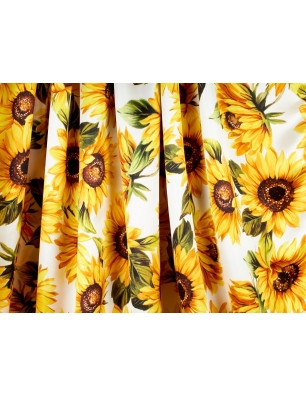Tkanina jedwabna - Girasoli - w stylu Dolce&Gabbana - kolory