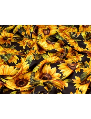 Tkanina jedwabna - Girasoli - w stylu Dolce&Gabbana - kolory