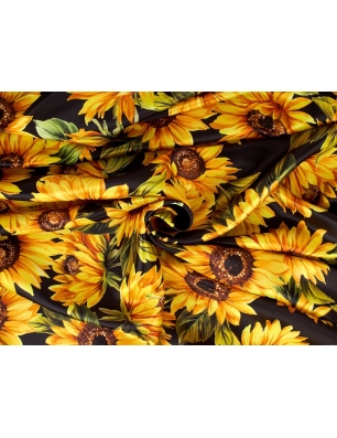 Tkanina jedwabna - Girasoli - w stylu Dolce&Gabbana - kolory