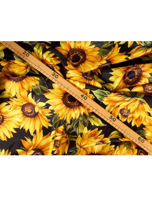 Tkanina jedwabna - Girasoli - w stylu Dolce&Gabbana - kolory