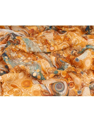 Tkanina jedwabna - Klimt - szyfon
