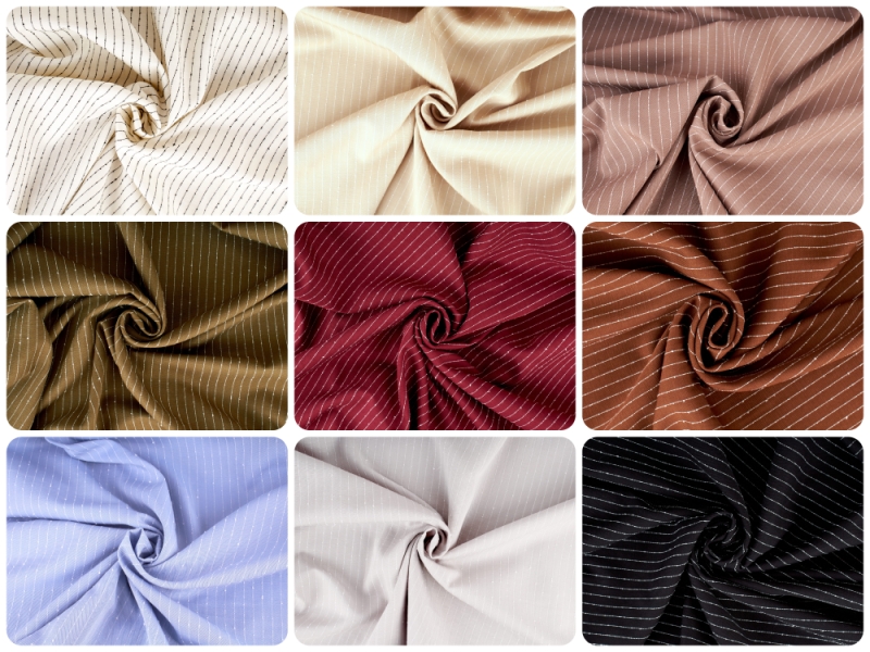 Lyocell - Mini Rayures Bottone - couleurs Lyocell - Mini Rayures Bottone - couleurs