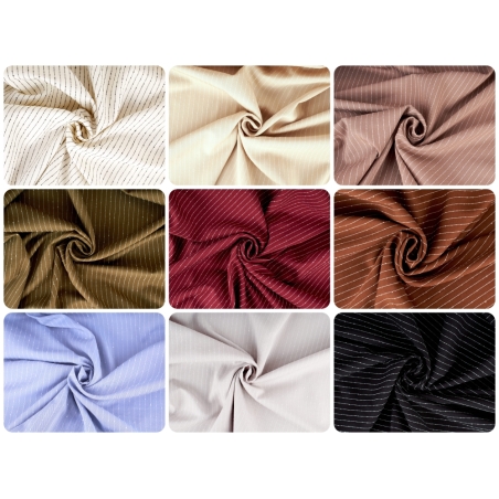 Lyocell-stof - Mini Stripes Bottone - farver