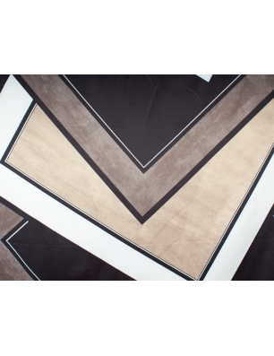 Satin de bumbac Rust - model geometric