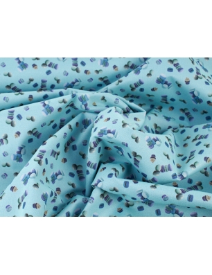 Coton pour veste - tissage double - Biscuits