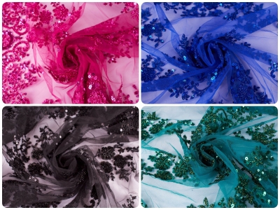 Sun shine embroidered guipure - 4 colors