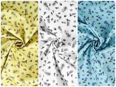 Algodón para chaqueta - doble tejido - Galletas