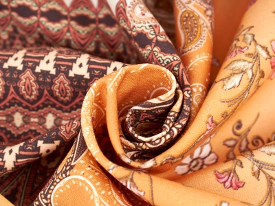 Tkanina bawełna - Wzór Paisley - Raport