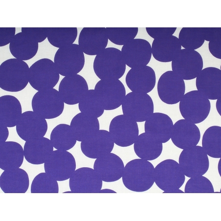 Cotton Sifflet purple circles