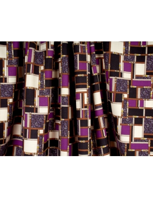 Tecido de vestido de lã no estilo Louis Vuitton.