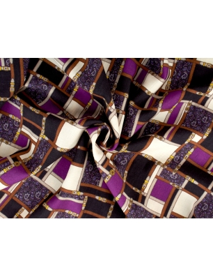 Tela de vestido de lana al estilo de Louis Vuitton.